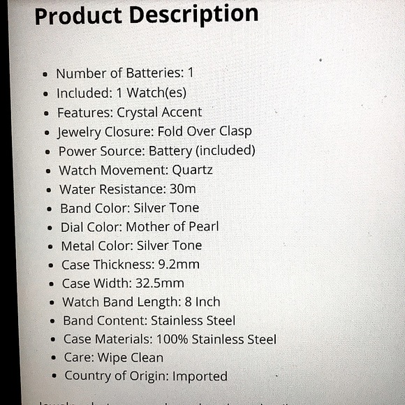 COPY - Bulova Women’s Turnstyle Crystal Accent Watch 32mm - Picture 6 of 9